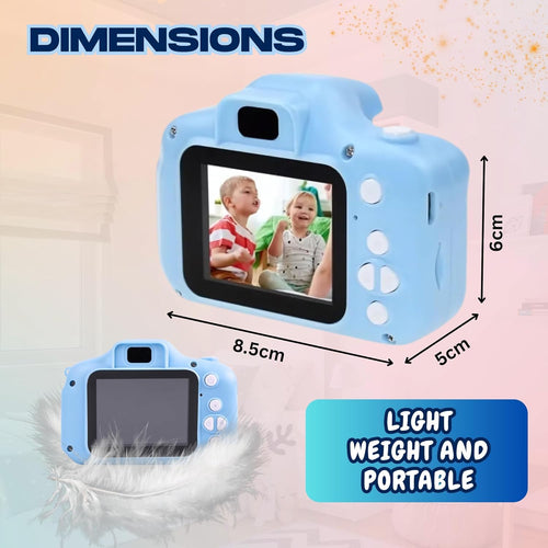 BuyLuxe Mini Camera for Boys & Girls | HD Digital Kids Camera with Video Recording, Photo Capture, Rechargeable Battery | Lightweight & Portable Toy Camera for Kids