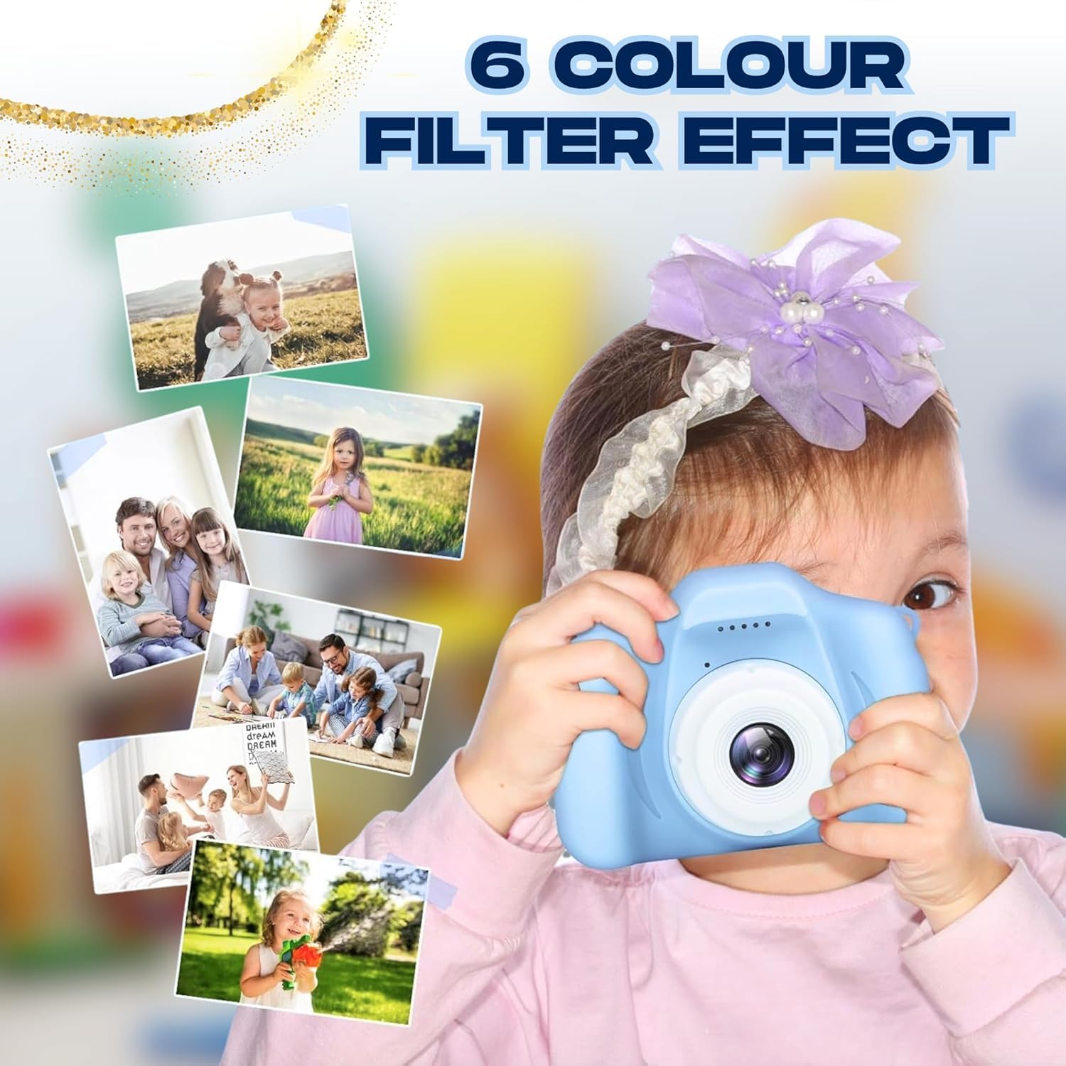 BuyLuxe Mini Camera for Boys & Girls | HD Digital Kids Camera with Video Recording, Photo Capture, Rechargeable Battery | Lightweight & Portable Toy Camera for Kids