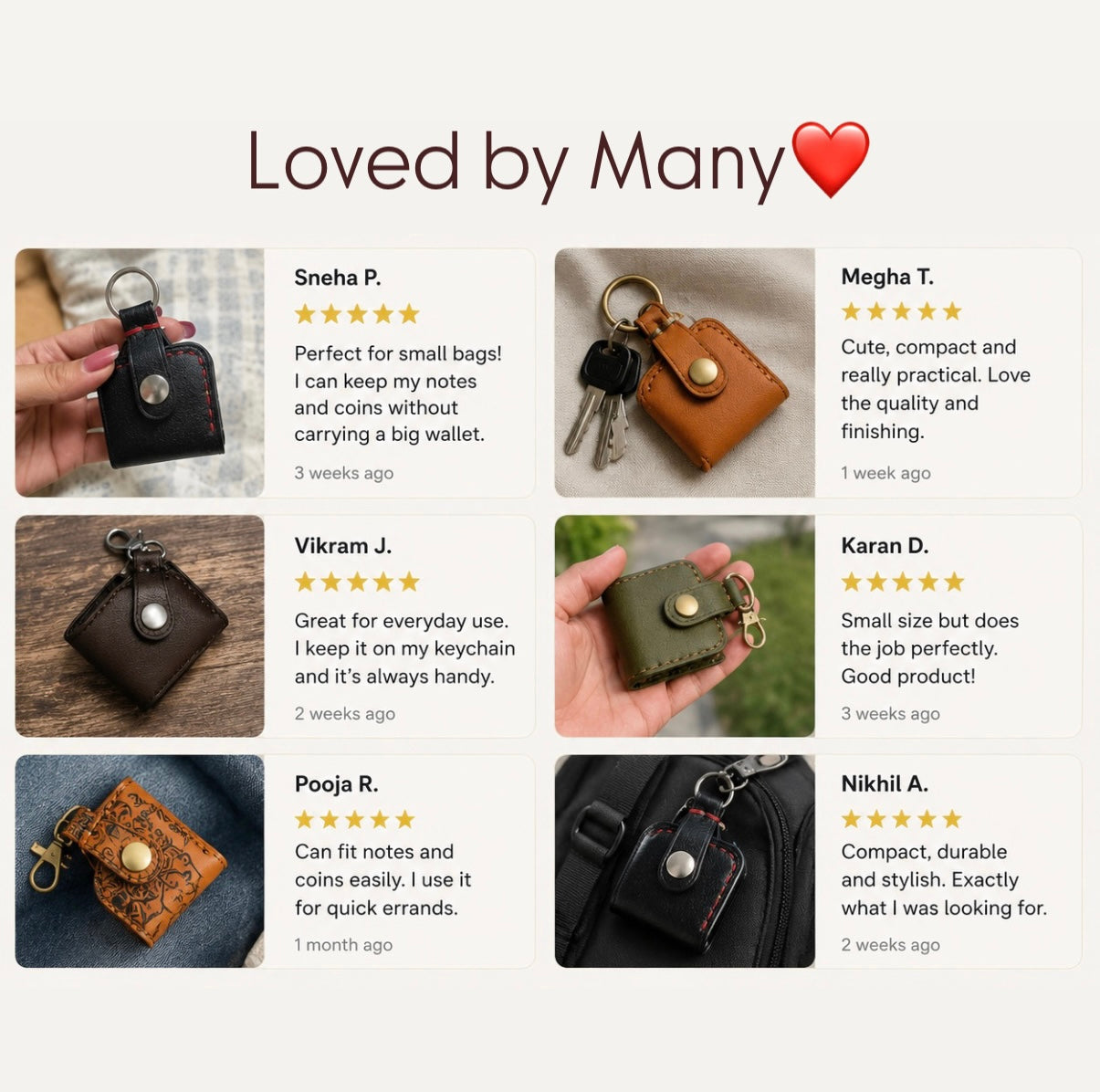 Mini keychain wallet
