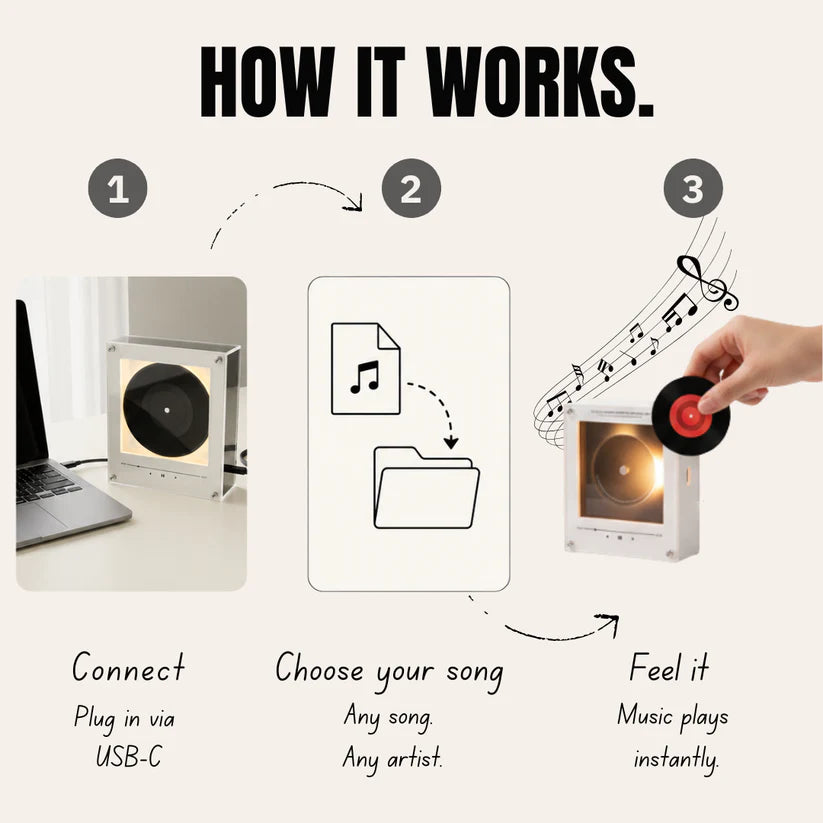 MEWEN™-The Magnetic Vinyl Music Box